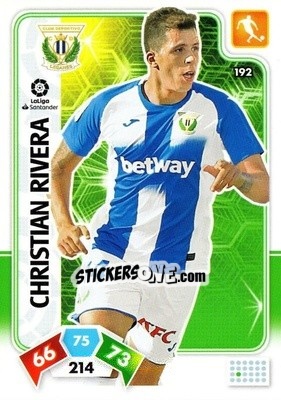 Cromo Christian Rivera - Liga Santander 2019-2020. Adrenalyn XL n. 192 - Panini