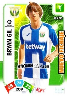 Sticker Bryan Gil - Liga Santander 2019-2020. Adrenalyn XL n. 195bis - Panini