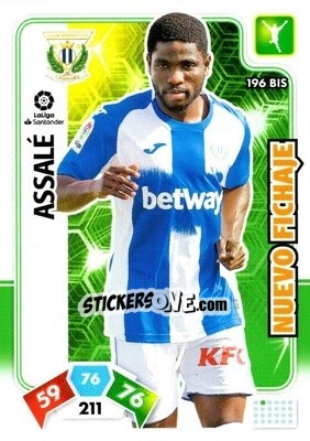 Cromo Assalé - Liga Santander 2019-2020. Adrenalyn XL n. 196bis - Panini