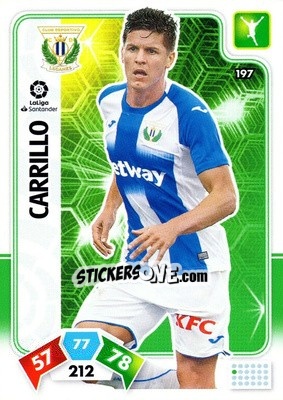 Cromo Carrillo - Liga Santander 2019-2020. Adrenalyn XL n. 197 - Panini