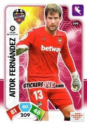 Sticker Aitor Fernández - Liga Santander 2019-2020. Adrenalyn XL n. 199 - Panini