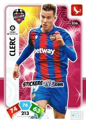 Sticker Clerc - Liga Santander 2019-2020. Adrenalyn XL n. 206 - Panini