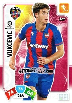 Sticker Vukcevic - Liga Santander 2019-2020. Adrenalyn XL n. 207 - Panini