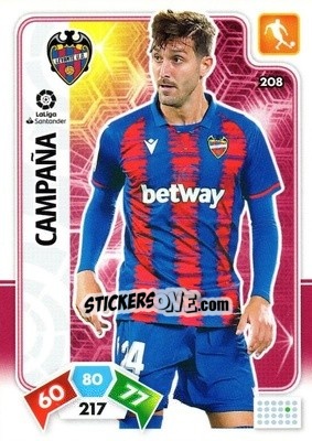 Sticker Campaña - Liga Santander 2019-2020. Adrenalyn XL n. 208 - Panini