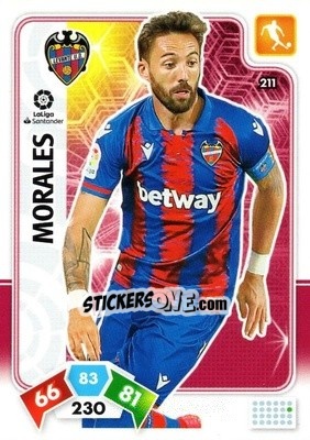 Sticker Morales - Liga Santander 2019-2020. Adrenalyn XL n. 211 - Panini