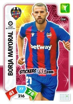 Sticker Borja Mayoral - Liga Santander 2019-2020. Adrenalyn XL - Panini