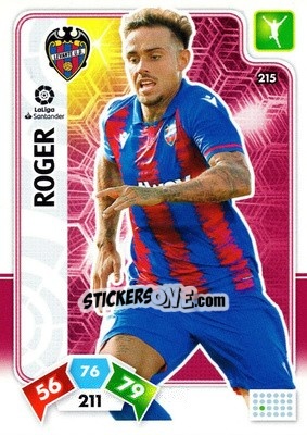 Sticker Roger - Liga Santander 2019-2020. Adrenalyn XL n. 215 - Panini