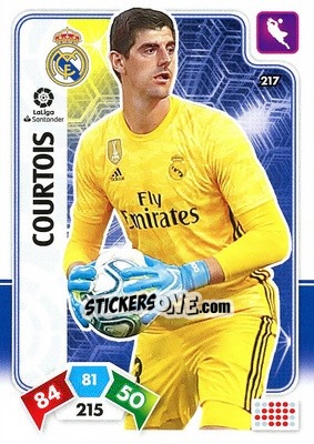Sticker Courtois - Liga Santander 2019-2020. Adrenalyn XL n. 217 - Panini