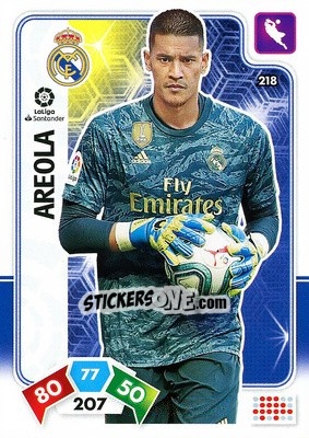 Cromo Areola - Liga Santander 2019-2020. Adrenalyn XL - Panini