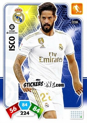 Sticker Isco - Liga Santander 2019-2020. Adrenalyn XL n. 228 - Panini