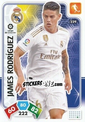 Sticker James Rodríguez - Liga Santander 2019-2020. Adrenalyn XL n. 229 - Panini