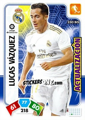 Sticker Lucas Vázquez - Liga Santander 2019-2020. Adrenalyn XL n. 230bis - Panini
