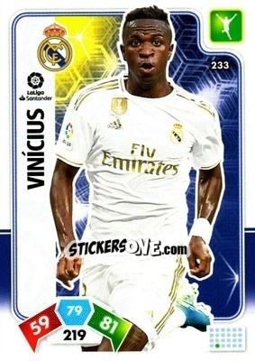 Sticker Vinícius - Liga Santander 2019-2020. Adrenalyn XL n. 233 - Panini