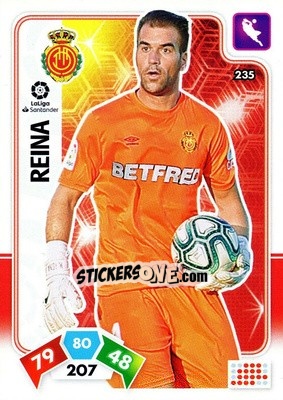 Sticker Reina - Liga Santander 2019-2020. Adrenalyn XL n. 235 - Panini
