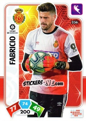 Sticker Fabricio - Liga Santander 2019-2020. Adrenalyn XL n. 236 - Panini