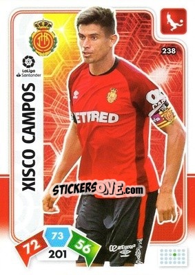 Figurina Xisco Campos - Liga Santander 2019-2020. Adrenalyn XL n. 238 - Panini