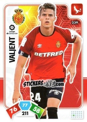 Sticker Valjent - Liga Santander 2019-2020. Adrenalyn XL n. 239 - Panini