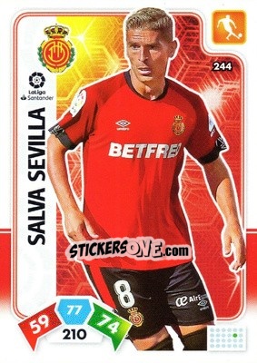 Cromo Salva Sevilla - Liga Santander 2019-2020. Adrenalyn XL n. 244 - Panini