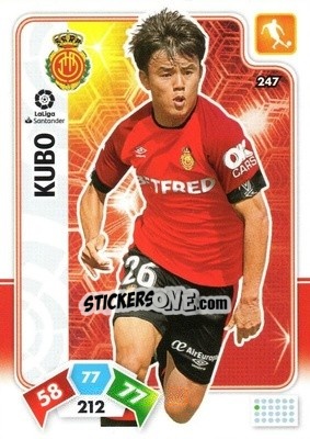 Sticker Kubo - Liga Santander 2019-2020. Adrenalyn XL n. 247 - Panini
