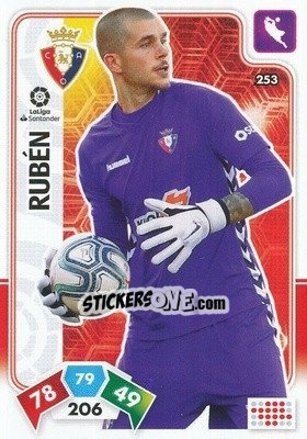 Sticker Rubén - Liga Santander 2019-2020. Adrenalyn XL n. 253 - Panini