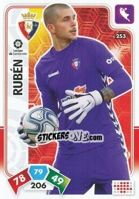 Cromo Rubén - Liga Santander 2019-2020. Adrenalyn XL - Panini