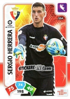 Sticker Sergio Herrera - Liga Santander 2019-2020. Adrenalyn XL n. 254 - Panini