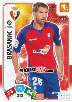 Sticker Brasanac - Liga Santander 2019-2020. Adrenalyn XL n. 262 - Panini