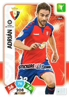 Sticker Adrián - Liga Santander 2019-2020. Adrenalyn XL n. 266 - Panini