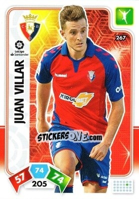 Figurina Juan Villar - Liga Santander 2019-2020. Adrenalyn XL - Panini