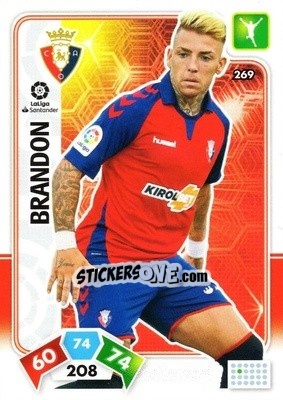 Sticker Brandon - Liga Santander 2019-2020. Adrenalyn XL n. 269 - Panini