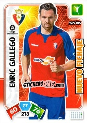 Cromo Enric Gallego - Liga Santander 2019-2020. Adrenalyn XL - Panini