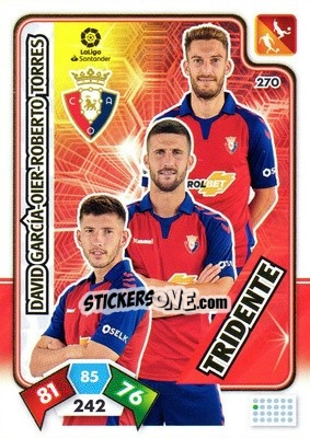 Sticker David García / Oier / Roberto Torres - Liga Santander 2019-2020. Adrenalyn XL n. 270 - Panini