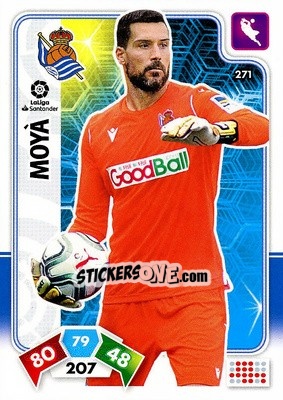 Sticker Moyá - Liga Santander 2019-2020. Adrenalyn XL n. 271 - Panini