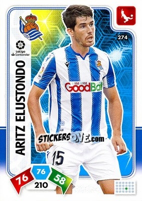 Cromo Aritz Elustondo - Liga Santander 2019-2020. Adrenalyn XL n. 274 - Panini