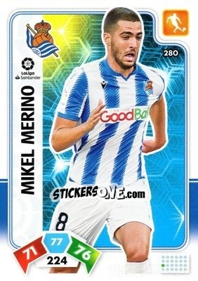 Sticker Mikel Merino - Liga Santander 2019-2020. Adrenalyn XL n. 280 - Panini