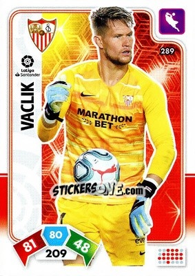 Sticker Vaclik - Liga Santander 2019-2020. Adrenalyn XL n. 289 - Panini