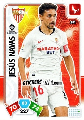 Sticker Jesús Navas - Liga Santander 2019-2020. Adrenalyn XL n. 291 - Panini