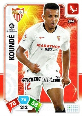 Sticker Koundé - Liga Santander 2019-2020. Adrenalyn XL n. 294 - Panini