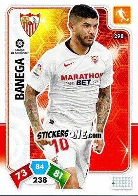 Sticker Banega - Liga Santander 2019-2020. Adrenalyn XL n. 298 - Panini