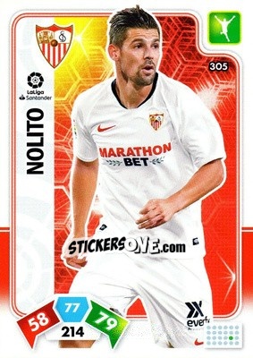 Sticker Nolito - Liga Santander 2019-2020. Adrenalyn XL n. 305 - Panini