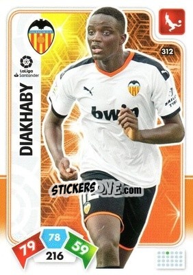 Sticker Diakhaby - Liga Santander 2019-2020. Adrenalyn XL n. 312 - Panini