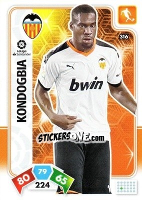 Sticker Kondogbia - Liga Santander 2019-2020. Adrenalyn XL n. 316 - Panini