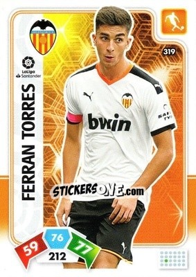 Sticker Ferran Torres - Liga Santander 2019-2020. Adrenalyn XL n. 319 - Panini