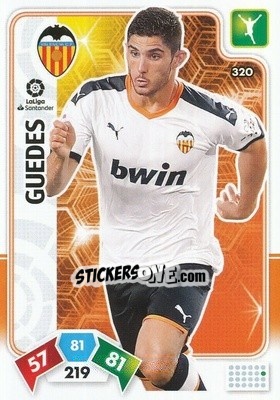 Sticker Guedes - Liga Santander 2019-2020. Adrenalyn XL n. 320 - Panini