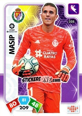 Sticker Masip - Liga Santander 2019-2020. Adrenalyn XL n. 325 - Panini