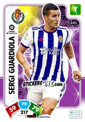 Sticker Sergi Guardiola - Liga Santander 2019-2020. Adrenalyn XL n. 340 - Panini