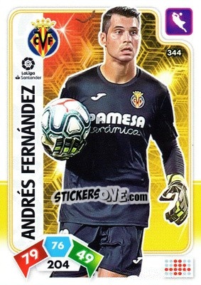 Sticker Andrés Fernández - Liga Santander 2019-2020. Adrenalyn XL n. 344 - Panini