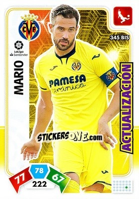 Sticker Mario - Liga Santander 2019-2020. Adrenalyn XL n. 345bis - Panini