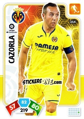 Sticker Cazorla - Liga Santander 2019-2020. Adrenalyn XL n. 354 - Panini