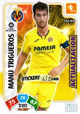 Sticker Manu Trigueros - Liga Santander 2019-2020. Adrenalyn XL n. 356bis - Panini